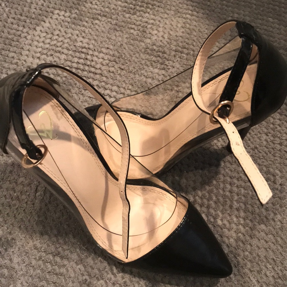 Strappy Black Heels